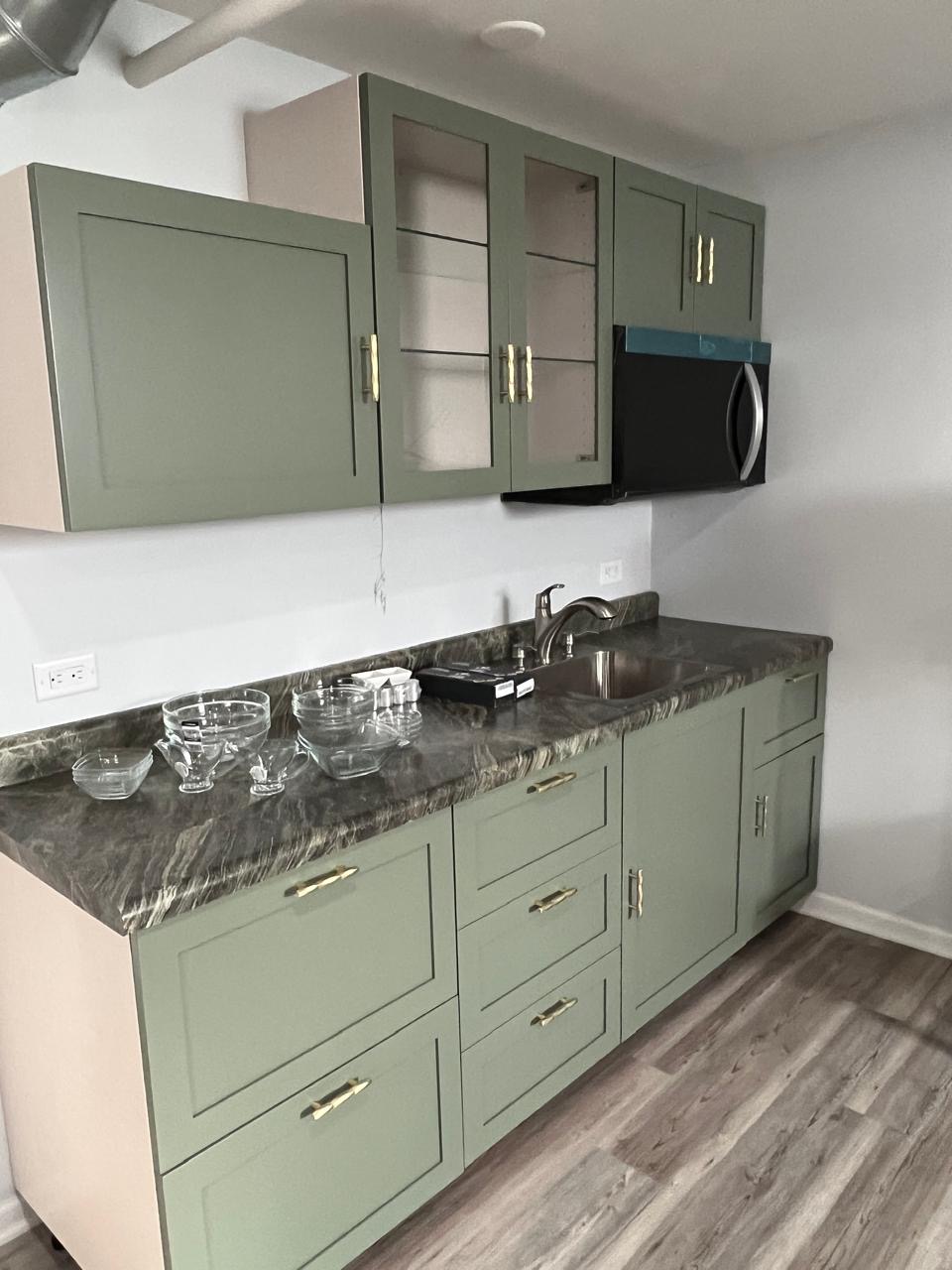 Kitchen cabinet installation process